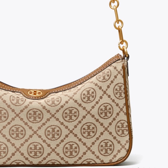 TORY BURCH HAZELNUT T MONOGRAM STUDIO BAG - Picture 4 of 6